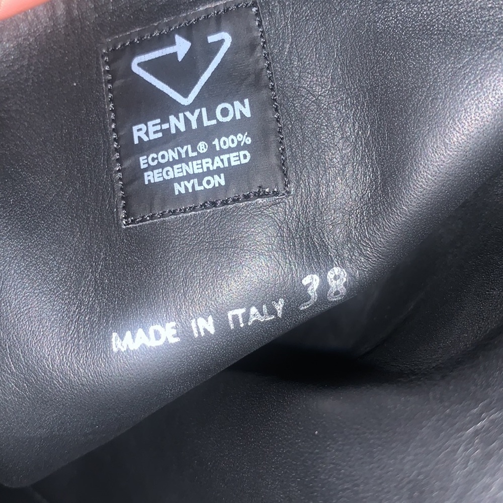 Authentic Prada Nylon Zip-Pocket Platform Riding … - image 4